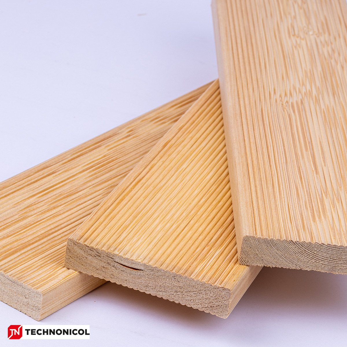 ლარიქსის ტერასის იატაკი, დეკი (TECHNONICOL) 27X142X3000/4000 A – 1მ2 — იატაკის მასალები